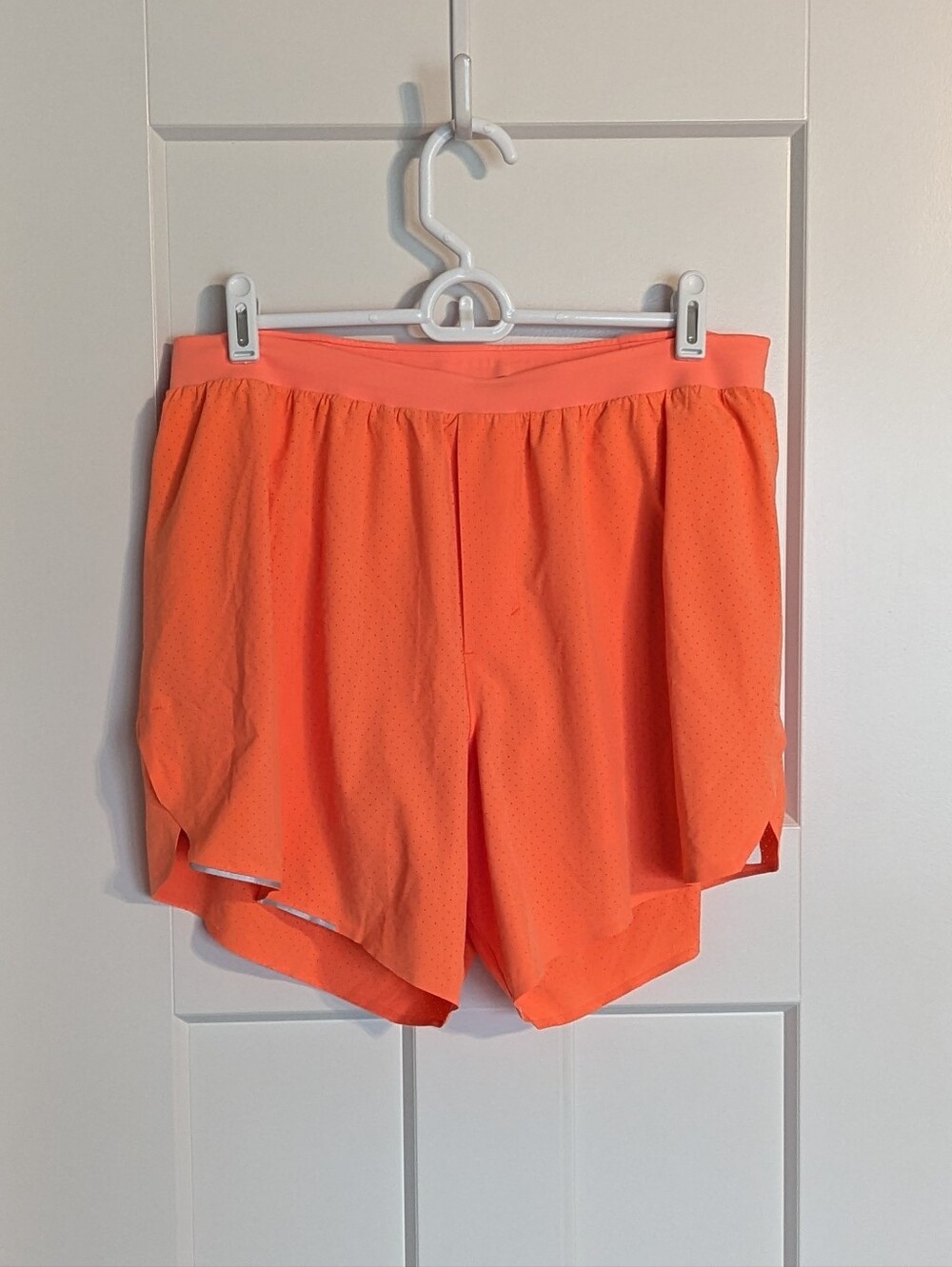 Lululemon Men's Surge Lined 6" Shorts - Highlighter Orange sz L
